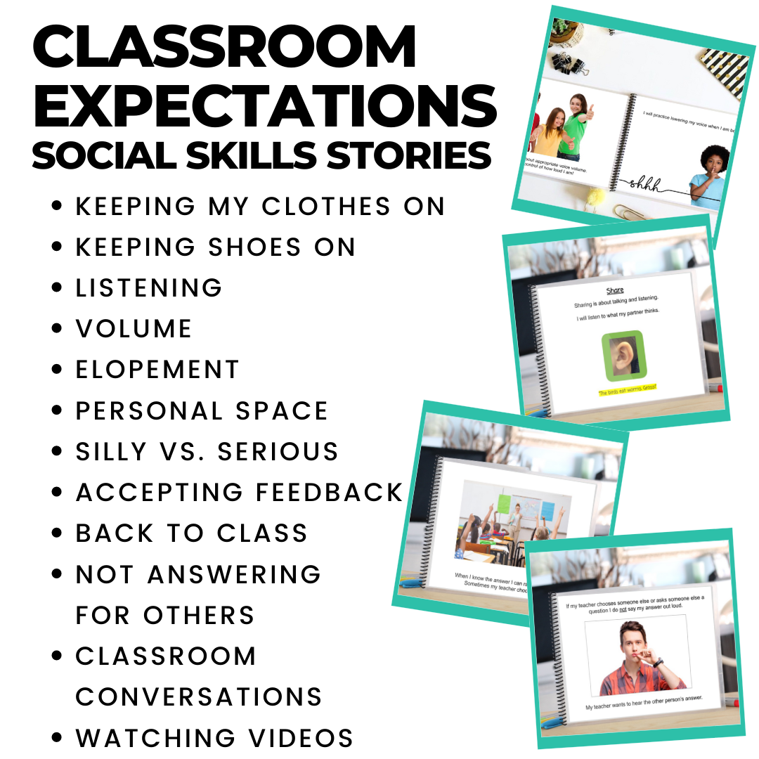 Social Skills Stories: Classroom Expectations Bundle: Editable
