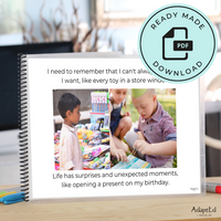 Thumbnail for Understand Disappointment: When I Don't Get What I Want Editable Social Skills Story (Printable PDF)