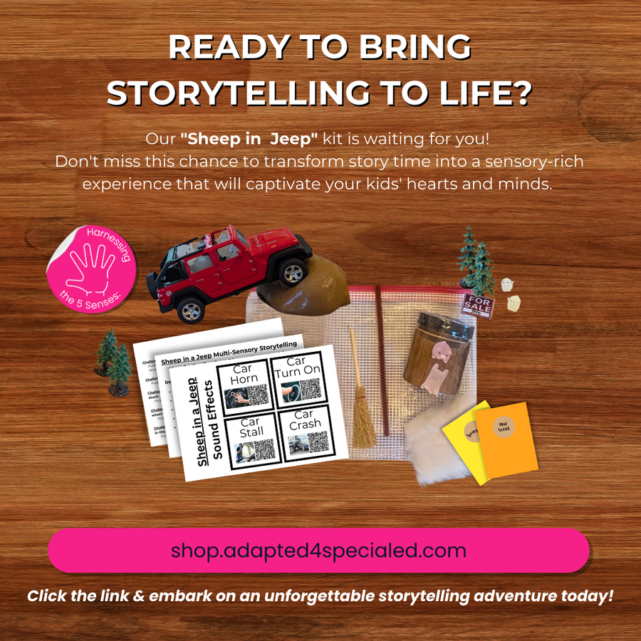 Multi-Sensory Storytelling Kit: Farmyard Adventure with Sheep and Jeep (Shipped)