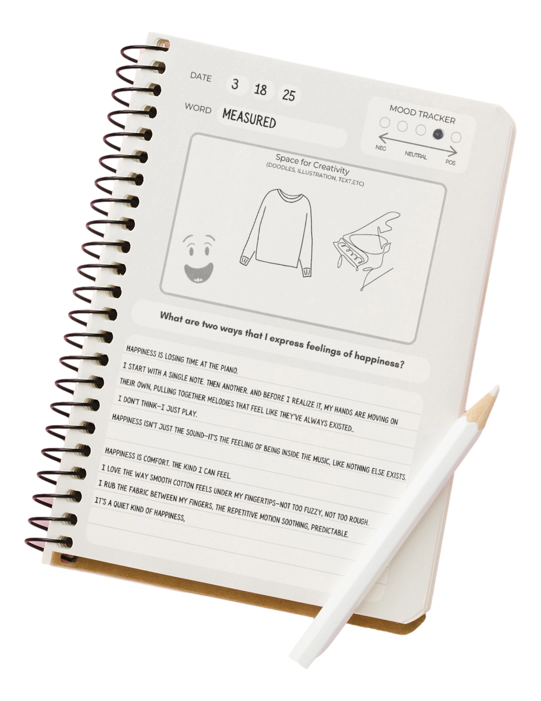 Mood and Meaning: A Neurodivergent Journal for Daily Mood Tracking and Self-Reflection