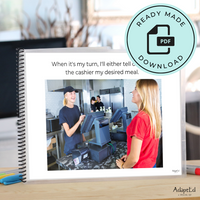 Thumbnail for Social Skills Story: Ordering Fast Food: Editable (Printable PDF )