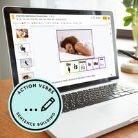 Thumbnail for Action VERBS Adapted Books + File Folder Sorts (Printable PDF + Interactive Digital Versions) Verbs - AdaptEd4SpecialEd