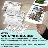 Thumbnail for Life Science Ecosystems: Plant and Animal Adaptations + Science Experiments BUNDLE (Printable PDF) - AdaptEd4SpecialEd