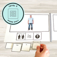 Thumbnail for Action VERBS Adapted Books + File Folder Sorts (Printable PDF + Interactive Digital Versions) Verbs - AdaptEd4SpecialEd