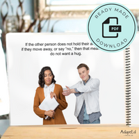 Thumbnail for Asking for a Hug Editable Social Skills Story (Printable PDF )
