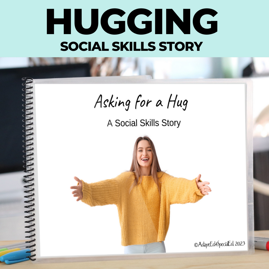 Asking for a Hug Editable Social Skills Story (Printable PDF )