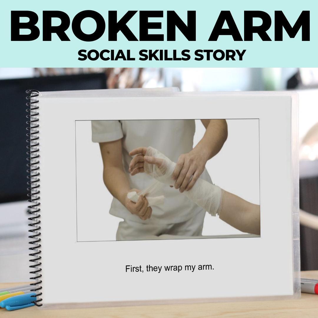 Social Narrative: Broken Arm: Editable (Printable PDF ) Uncategorized - AdaptEd4SpecialEd