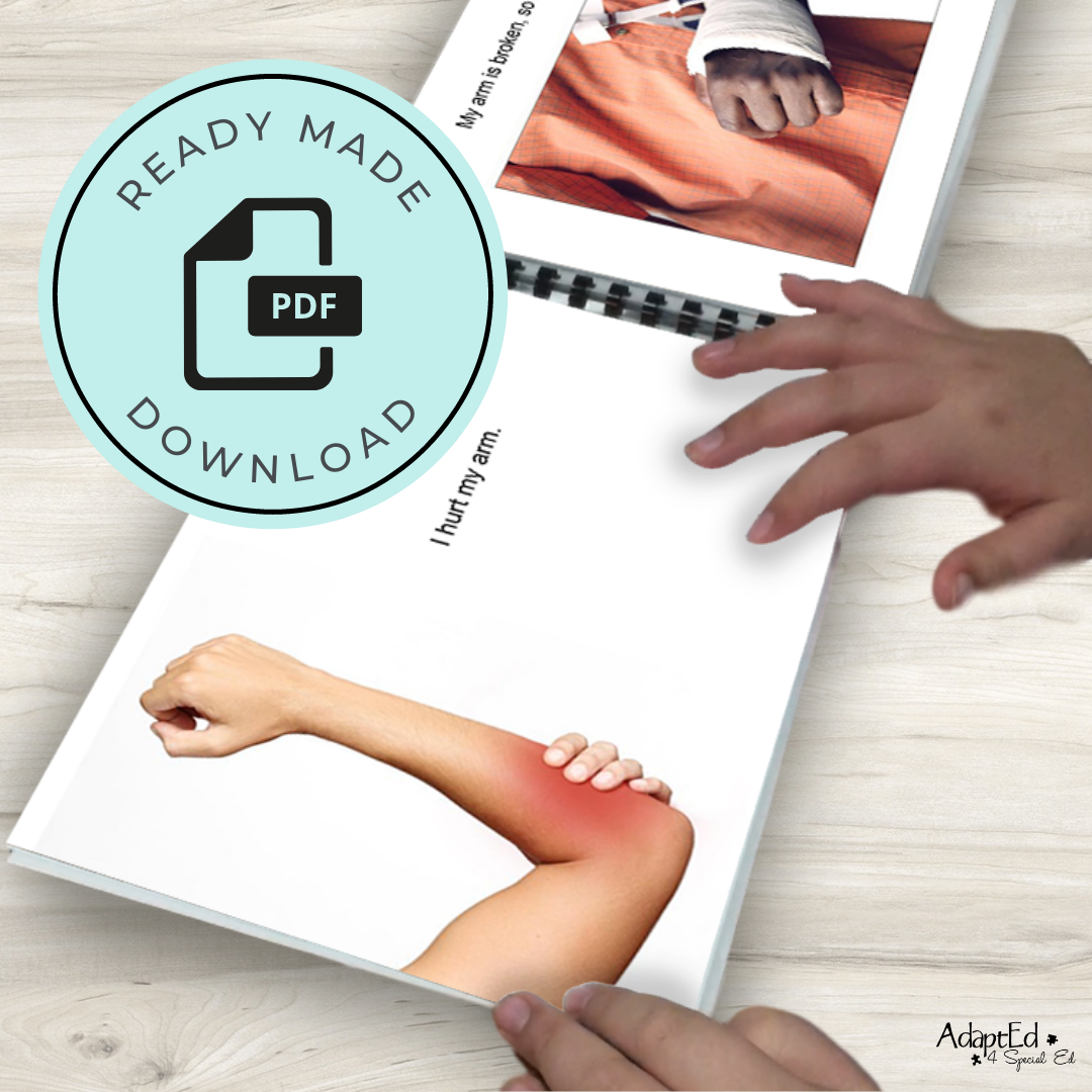 Social Narrative: Broken Arm: Editable (Printable PDF ) Uncategorized - AdaptEd4SpecialEd