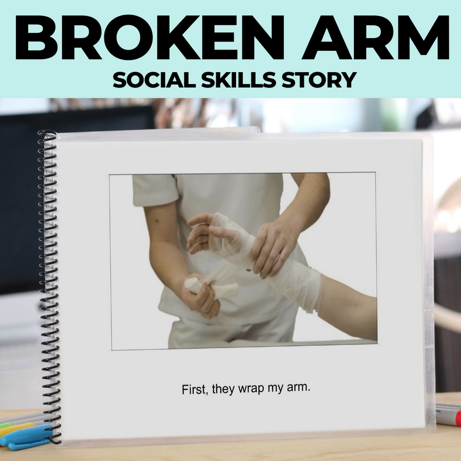 Social Narrative: Broken Arm: Editable (Printable PDF ) Uncategorized - AdaptEd4SpecialEd