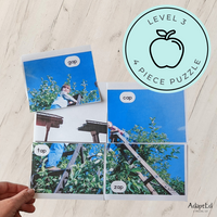 Thumbnail for CVC Picture Puzzle Mats (-ap family words) Apple Themed - AdaptEd4SpecialEd