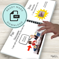 Thumbnail for Social Story: Classroom Conversations- Think, Pair, Share (Printable PDF) School - AdaptEd4SpecialEd