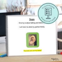 Thumbnail for Social Story: Classroom Conversations- Think, Pair, Share (Printable PDF) School - AdaptEd4SpecialEd