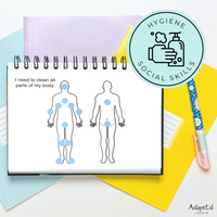 Thumbnail for Social Skills Story: Cleaning My Body: Editable (Printable PDF ) Hygiene - AdaptEd4SpecialEd