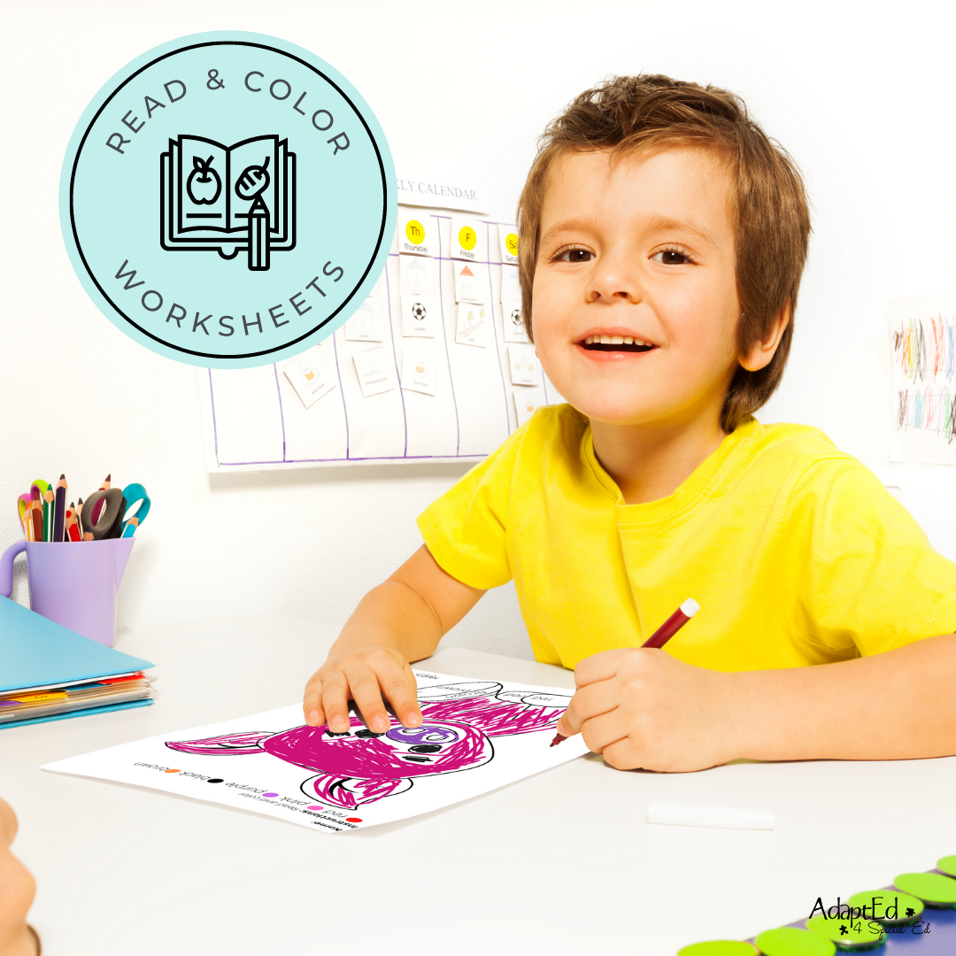 Colors in the Real World 10 Book Set + 44 File Folders (Printable PDF + Digital Interactive) - AdaptEd4SpecialEd