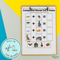 Thumbnail for Cut and Paste Blending Compound Words: Phonemic Awareness Activity