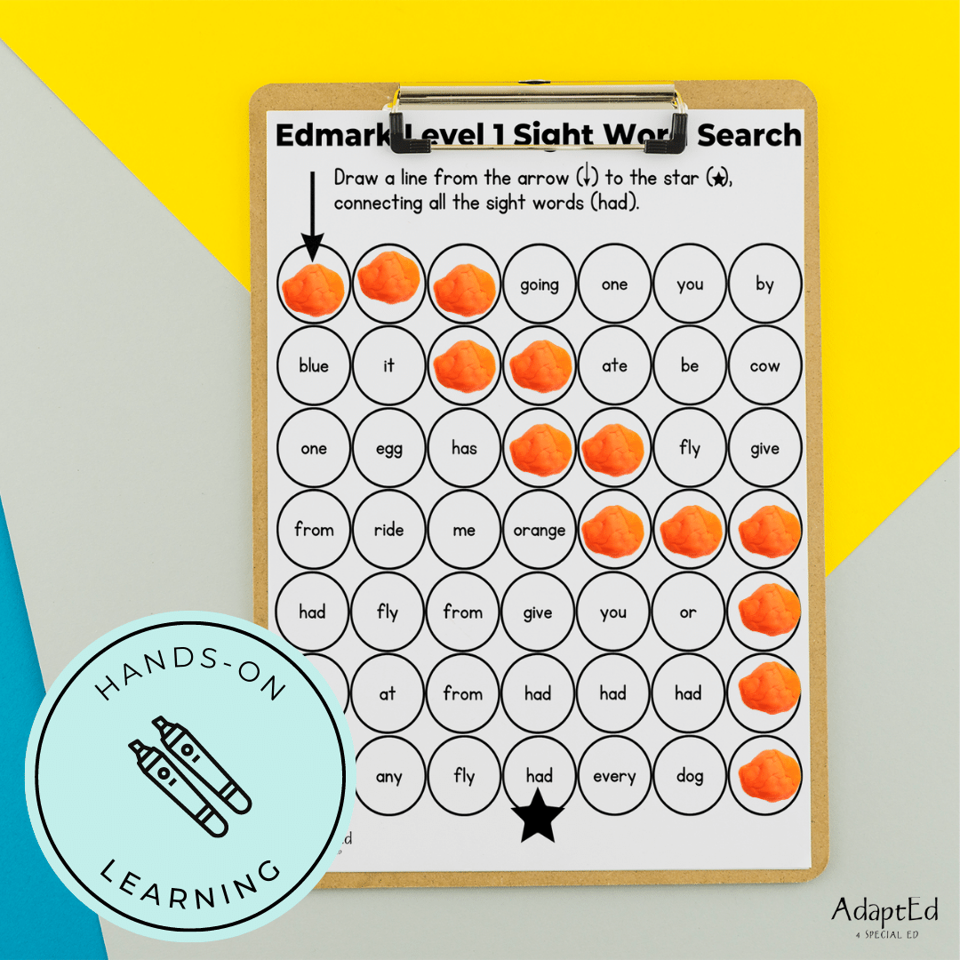 Edmark Level 1 Sight Words Dot to Dot Stamp It Maze