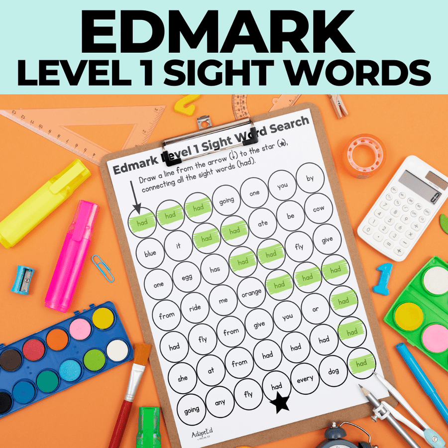 Edmark Level 1 Sight Words Dot to Dot Stamp It Maze