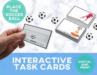 Thumbnail for Prepositions Soccer Adapted Book + Hands On Task Cards (Interactive Digital + Printable PDF) Prepositions - AdaptEd4SpecialEd