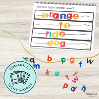 Thumbnail for Edmark Level 1 Sight Words Word Work Letter Beads