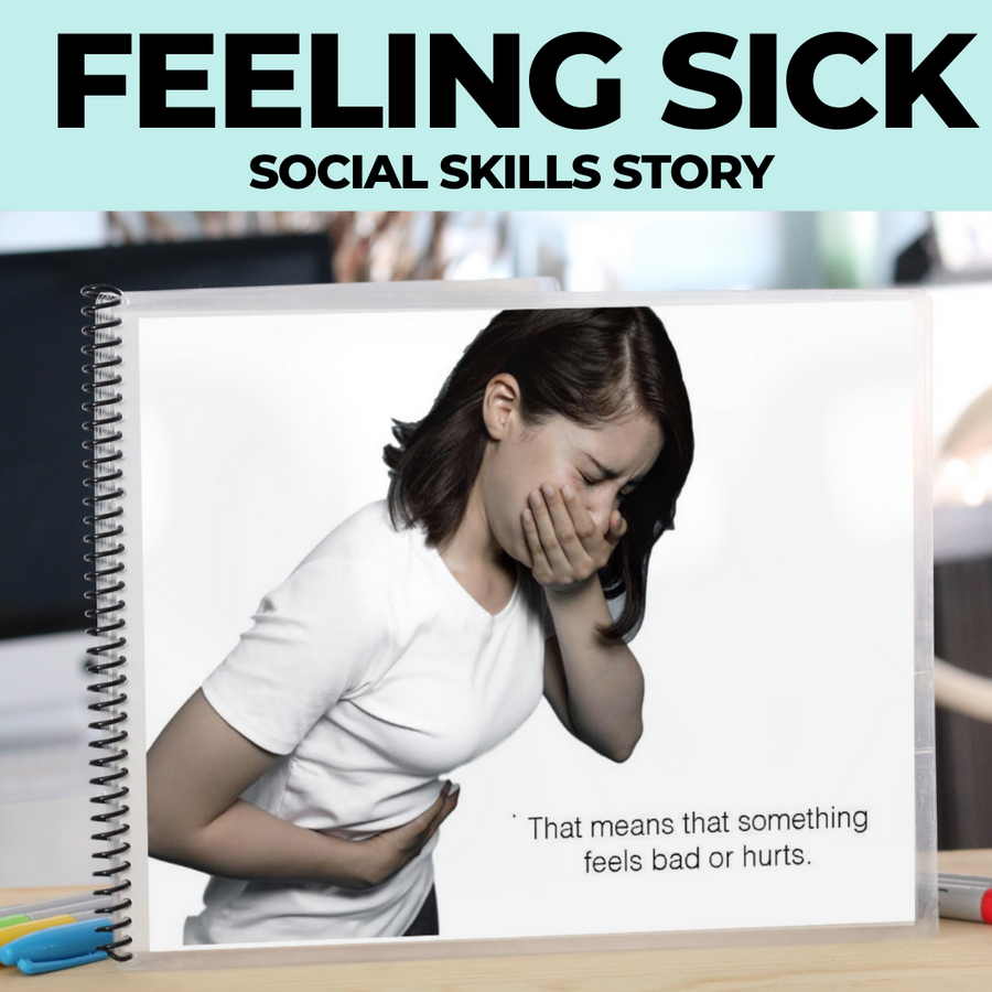 Social Skills Story: When I Feel Sick (Printable PDF) Social Skills - AdaptEd4SpecialEd