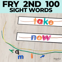 Thumbnail for Fry 2nd 100 Sight Words Word Work Letter Beads - AdaptEd4SpecialEd
