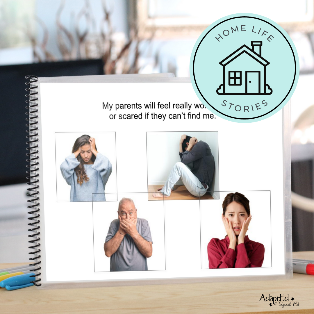 Social Skills Story: If My Parent's Don't Know Where I am | Hide | Hiding: Editable (Printable PDF ) Social Skills - AdaptEd4SpecialEd