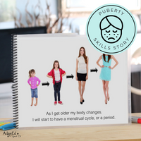 Thumbnail for Social Narrative: Getting My Period: Editable (Printable PDF ) Puberty - AdaptEd4SpecialEd