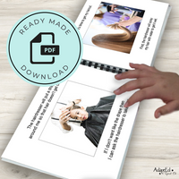 Thumbnail for Social Skills Story: Getting a Haircut: Editable (Printable PDF ) Life Skills - AdaptEd4SpecialEd