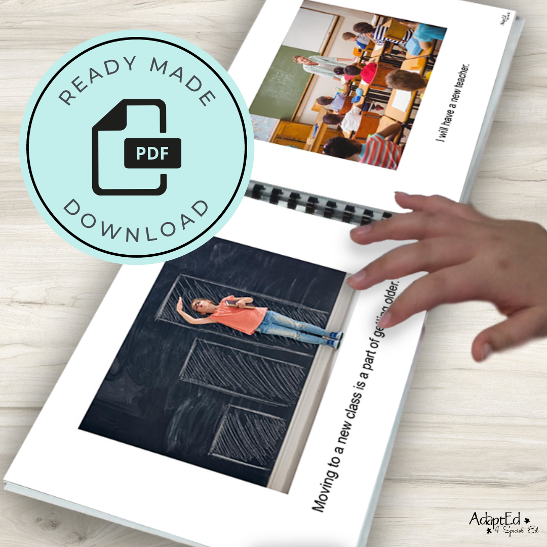 Social Skills Story: Going to a New Class (Printable PDF) School - AdaptEd4SpecialEd