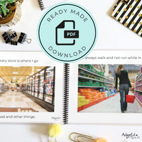 Thumbnail for Social Skills Story: Grocery Store Shopping : Editable (Printable PDF ) Social Skills - AdaptEd4SpecialEd