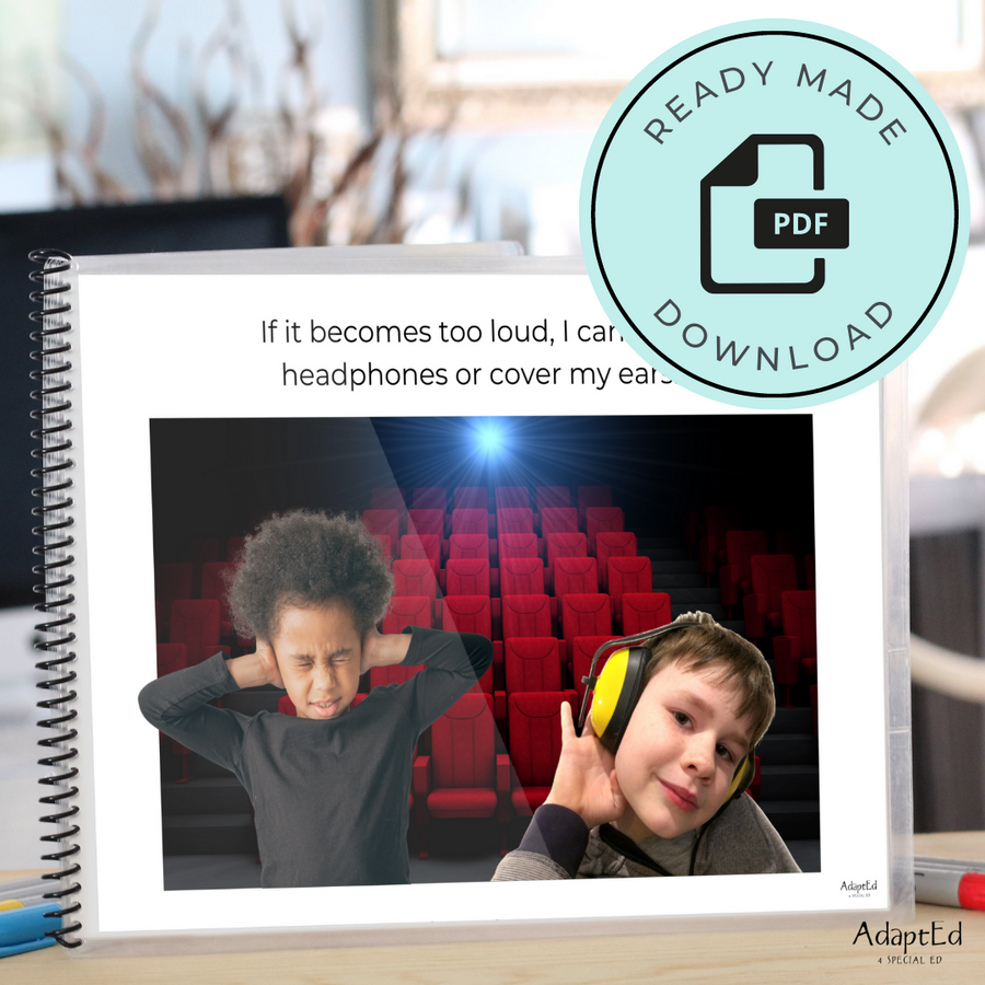 Social Skills Story: Going to the Movies: Editable (Printable PDF )