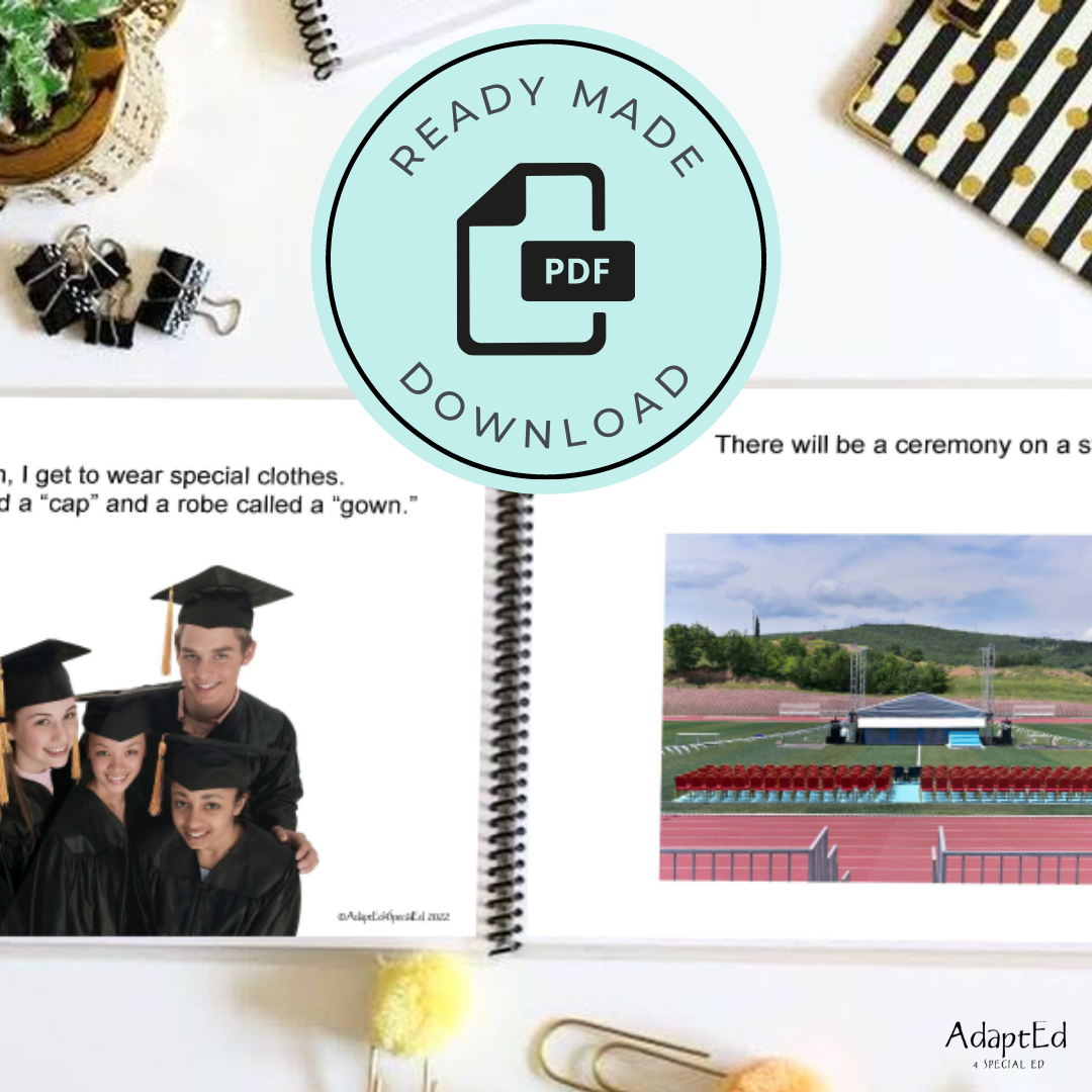 Social Skills Story: Graduation Ceremony (Printable PDF) School - AdaptEd4SpecialEd