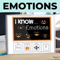 Thumbnail for Halloween Emotions Adapted Book (Printable PDF) Wh Questions - AdaptEd4SpecialEd