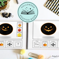 Thumbnail for Halloween Emotions Adapted Book (Printable PDF) Wh Questions - AdaptEd4SpecialEd