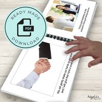Thumbnail for Social Skills Story: Handshake: Editable (Printable PDF ) Job Skills - AdaptEd4SpecialEd