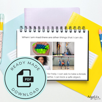 Thumbnail for Social Skills Story: Hitting: Editable (Printable PDF ) Social Skills - AdaptEd4SpecialEd