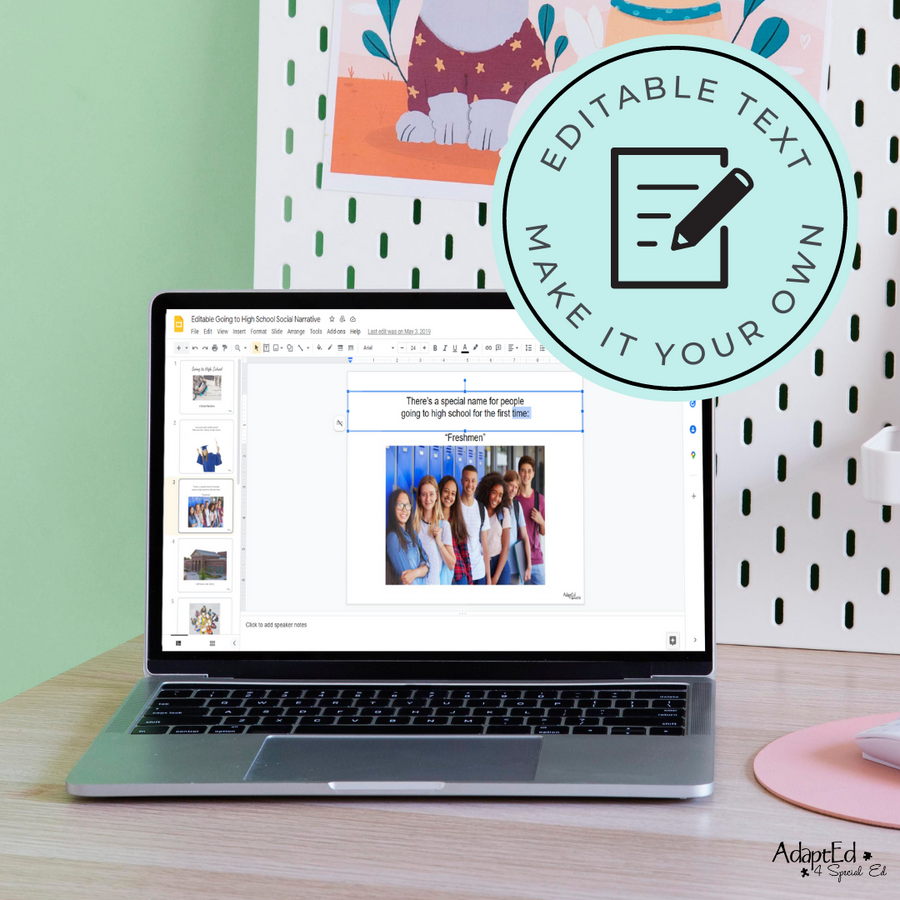 Social Skills Story: Going to High School (Printable PDF) School - AdaptEd4SpecialEd