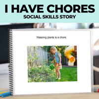 Thumbnail for Social Skills Story: I Have Chores: Editable (Printable PDF ) Life Skills - AdaptEd4SpecialEd