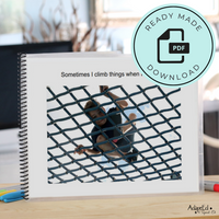 Thumbnail for Neurodiversity Affirming Social Skills Story: I Like to Climb: Editable Neurodivergent Affirming - AdaptEd4SpecialEd