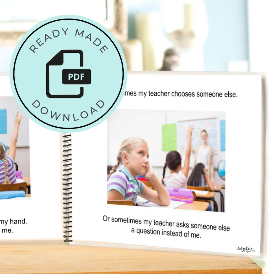 Social Narrative: Not Answering For Others (Printable PDF) School - AdaptEd4SpecialEd
