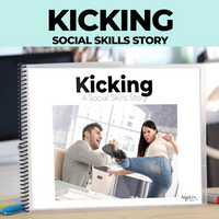 Thumbnail for Social Skills Story: Kicking: Editable (Printable PDF ) Social Skills - AdaptEd4SpecialEd