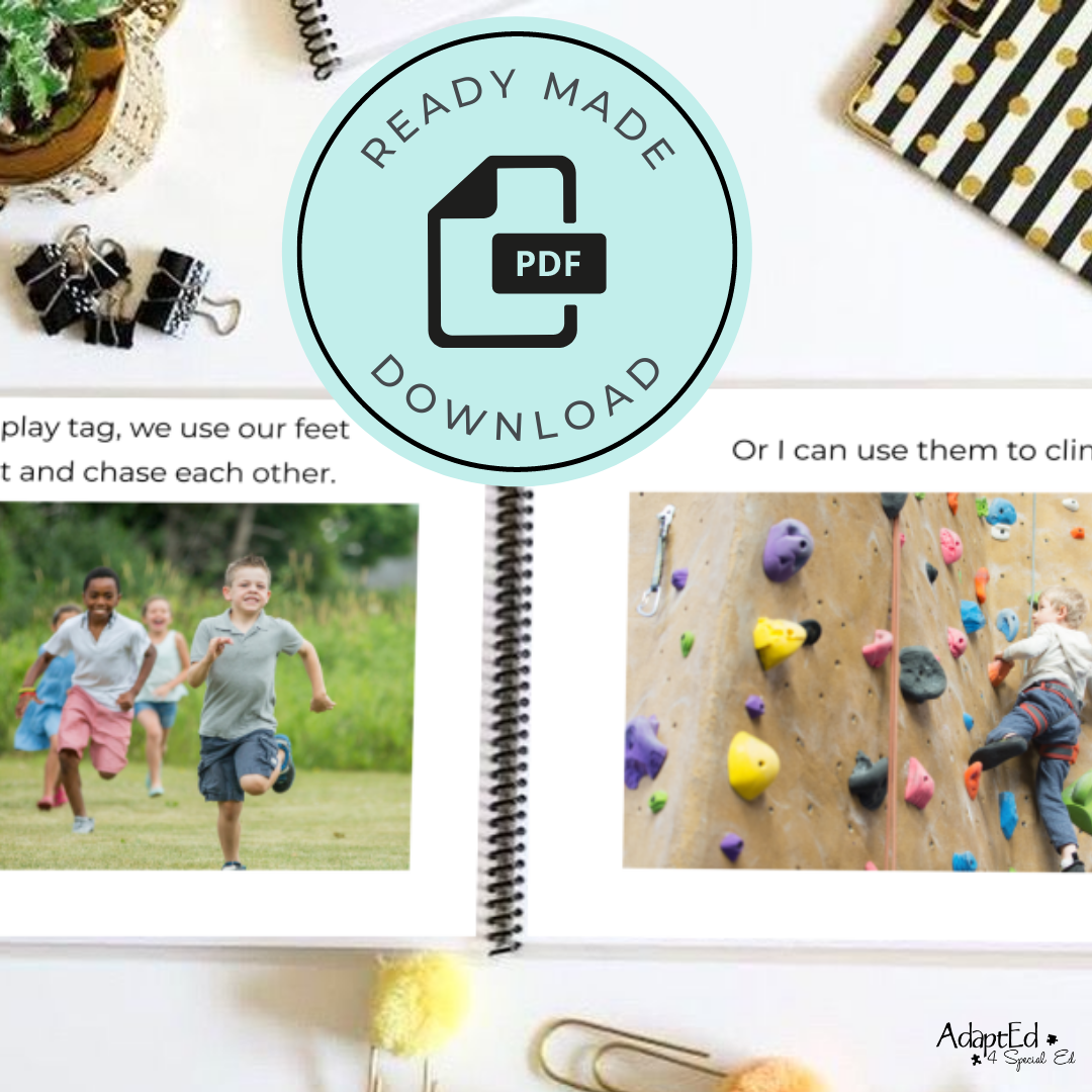 Social Skills Story: Kicking: Editable (Printable PDF ) Social Skills - AdaptEd4SpecialEd