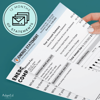 Thumbnail for Utility Bills Reading Comprehension (Printable PDF) File Folders - AdaptEd4SpecialEd