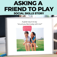 Thumbnail for Social Skills Story: Making Friends | Asking a Friend to Play: Editable (Printable PDF ) Social Skills - AdaptEd4SpecialEd
