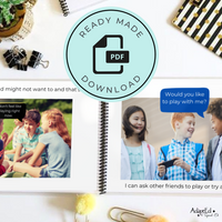 Thumbnail for Social Skills Story: Making Friends | Asking a Friend to Play: Editable (Printable PDF ) Social Skills - AdaptEd4SpecialEd