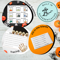 Thumbnail for Monster Positional Words: Task Cards and Adapted Book (Printable and Interactive Digital)