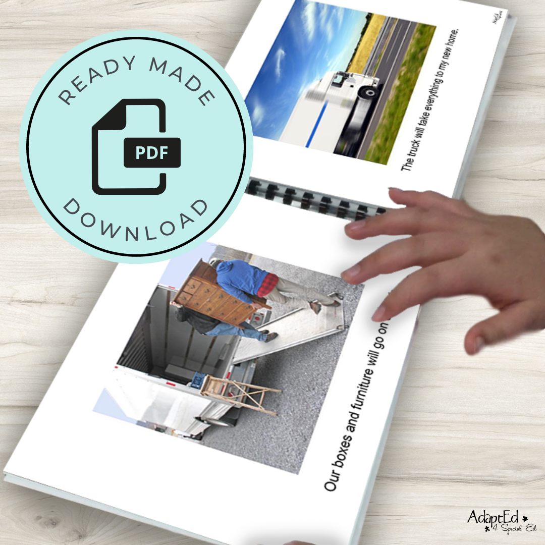 Social Narrative: Moving | Move (Printable PDF) Social Skills - AdaptEd4SpecialEd