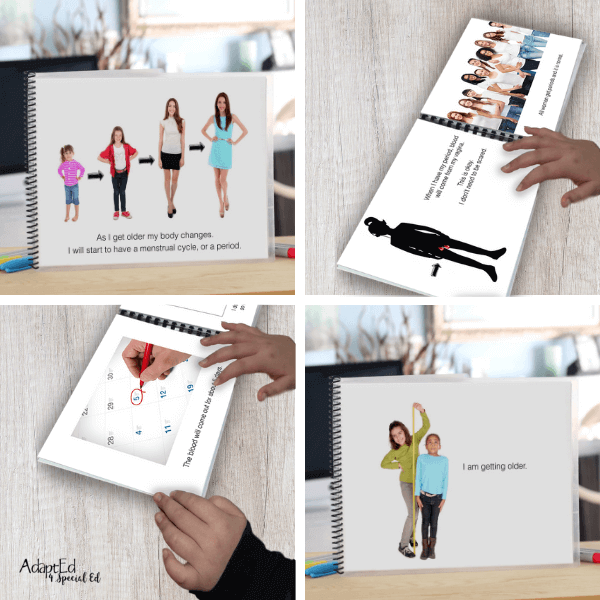 Social Narrative: Getting My Period: Editable (Printable PDF ) Puberty - AdaptEd4SpecialEd