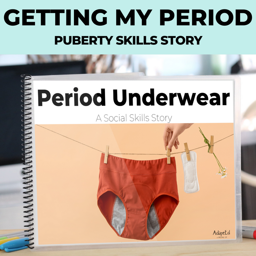 Social Skills Story: Period Underwear: Editable (Printable PDF )