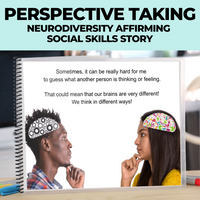 Thumbnail for Neurodivergent Affirming Social Skills Story : Perspective Taking: Editable (Printable PDF) Neurodivergent Affirming - AdaptEd4SpecialEd